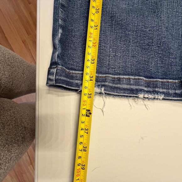 Judy Blue Women's High Waist Cropped Wide Leg Jeans Size 11/30 Medium Blue - Picture 6 of 8